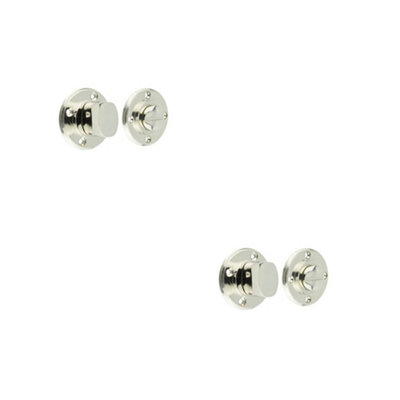 2 PACK Elegant Inner Turn & Release in Polished Nickel for Enhanced Privacy - Door Handle