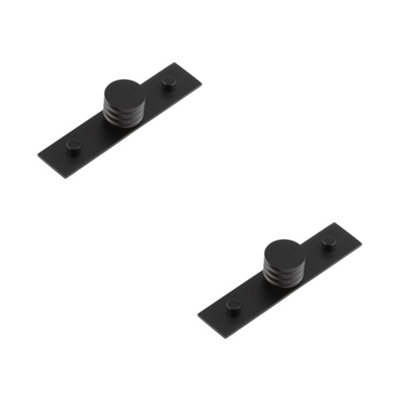 2 PACK Elegant Matt Black 30mm Cupboard Knob for Stylish Interiors - Kitchen Cabinet Knob