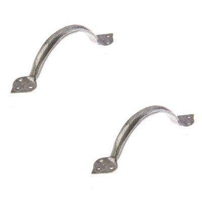 2 PACK Elegant Pewter Tear Cabinet Handle 185x50mm for Stylish Home Decor - Kitchen Drawer Pull Handle