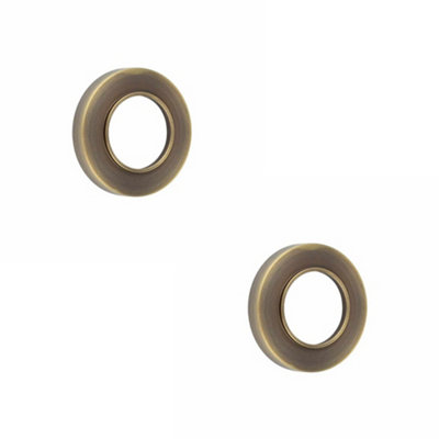 2 PACK Elegant Plain Outer Roses in Antique Brass for Doors - Door Handle