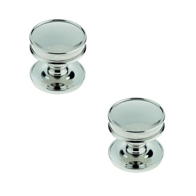 2 PACK Elegant Polished Nickel Cupboard Knob for Home Renovation - Kitchen Cabinet Knob