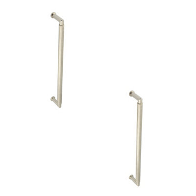 2 PACK Elegant Polished Nickel Pull Handle 425mm for Modern Homes - Door Handle