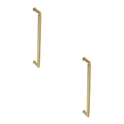 2 PACK Elegant Satin Brass Pull Handle 425mm - Durable and Stylish Design - Door Handle