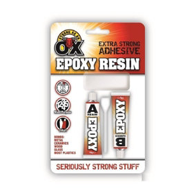 2 Pack Epoxy Resin Glue Adhesive Repair Metal Wood Ceramic Rubber Glass Kit