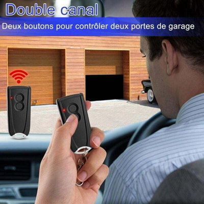 pepape 2 stuks garagedeuropener afstandsbediening voor EcoStar RSE2-433, RSC2-433, RSZ1-433, handzender 433MHz voor Hormann EcoStar Liftronic 500/700/800 voor Portronic D2500/D5000/S4000