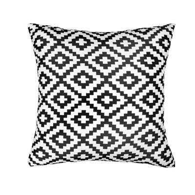 2 Pack Geometric Cushion Cover Filled Water Resistant Outdoor Garden - 5