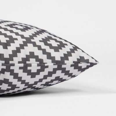 2 Pack Geometric Cushion Cover Water Resistant Outdoor Garden - 6