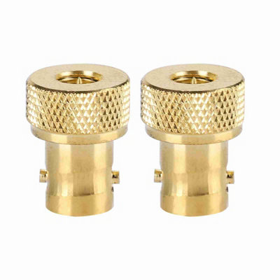 2-Pack Gold BNC Female to SMA Male Adapter Connectors