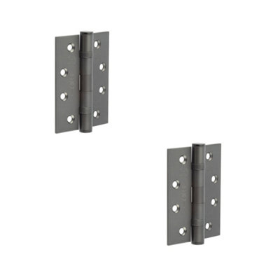 2 PACK Heavy-Duty Certifire Stainless Steel Grade 13 Ball Bearing Hinges - 102x76x3mm Dark Bronze - 30/60 Fire Door Hinge