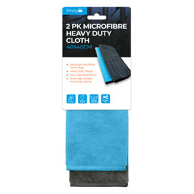 2 Pack Heavy Duty Microfibre Cloths