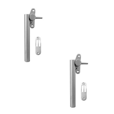 2 PACK High-Quality 120mm Satin Stainless Steel Casement Fasteners for Durable Window Security - Window Handle