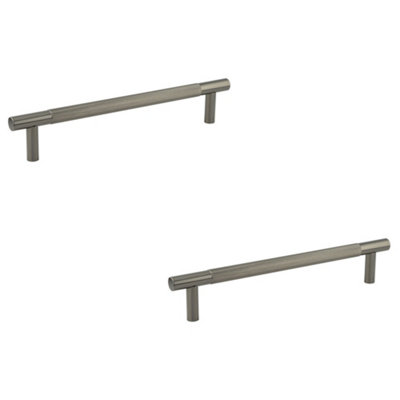 2 PACK High-Quality 300mm Black Nickel Pull Handle for Doors - Door Handle
