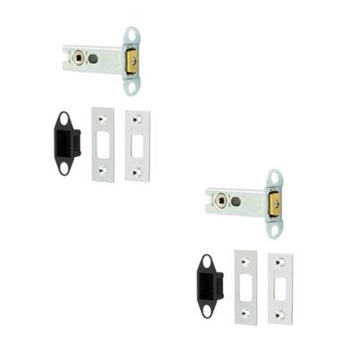 2 PACK High Security Heavy Duty Tubular Deadbolts 76mm Polished Stainless Steel for Enhanced Safety - Door Bolt
