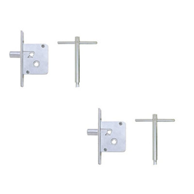 2 PACK High-Security Mortice Budget Lock with Key - Ultimate Protection - Lock and Key