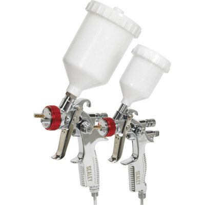 thumbnail image 2 of HVLP Gravity Fed Air Spray Gun With 1.4/1.7/2.0/2.5 Zambia 2 of 9
