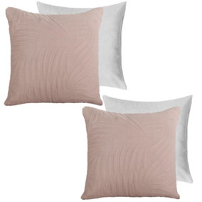 2 Pack Leaf Pinsonic Filled Cushion Covers