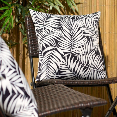 2 Pack Leaf Water Resistant Outdoor Filled Cushion Garden