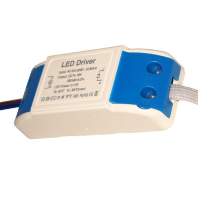 2 Pack LED Transformer 5W DC 14-19 V LED Driver Power Supply AC 100 ...