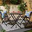2 Pack Lemon Abstract Water Resistant Outdoor Filled Cushions Garden