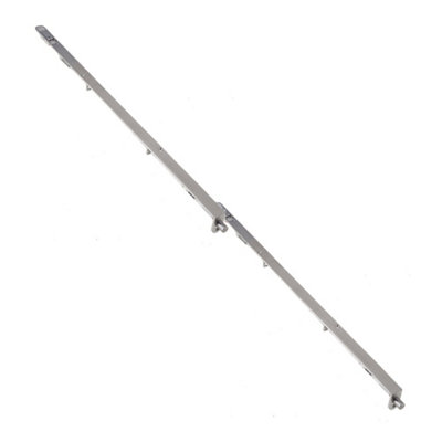 2 PACK Lever Action Flushbolts with Radiused Forend in Satin Stainless Steel for Double Doors