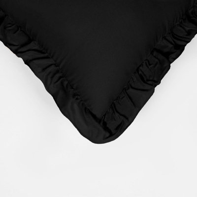 2 Pack Linen Frill Cushion Covers Home Living Luxury - 4