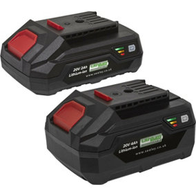 2 PACK Lithium-ion Power Tool Batteries for SV20V Series - 20V 2Ah & 4Ah Battery