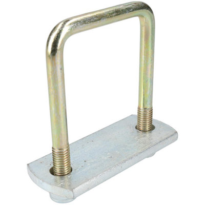 Pack De 2 U-bolts M10 60x90 Mm Haute Résistance Pour Remorque - Avec écrous Et Rondelles