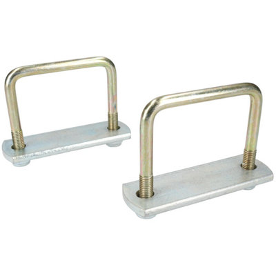 2 Pack M10 High Tensile U-Bolts – 50mm X 130mm, Trailers, With Nuts & Washers