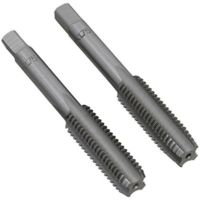 2 PACK M12 x 1.75mm Taper & Plug Tap Set Premium Steel Socket