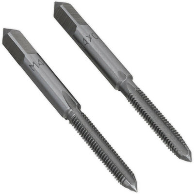 2 PACK - M4 x 0.7mm Taper & Plug Tap Set - Premium Steel - Socket Threading Bit