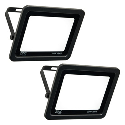 2 Pack Mears Black 50 Watt LED Outdoor Flood Lights