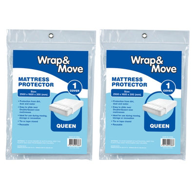 Aazon.co: Uboxes Full attress Poly Covers, 54 x 12 x 90 in, 2 Pack