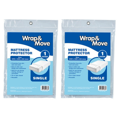 2 Pack Moving Single Mattress Protector (01383x2)