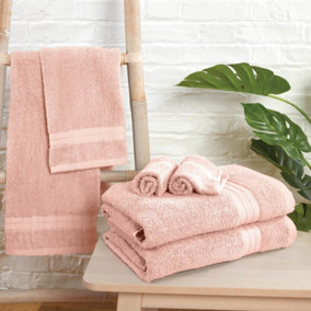 2 Pack of 100% Cotton Bath Sheet Bathroom Towel