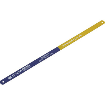 2 Pack of 300mm Flexible Bi-Metal HSS Hacksaw Blades - 18 TPI for Precision Cutting