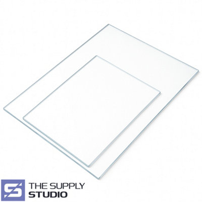Acrylglasplatte 2 Mm Klar, 297 X 420 Mm (A3) – Mit PE-Schutzfolie, Höhere Schlagfestigkeit Als Glas, Für -40°C Bis 80°C
