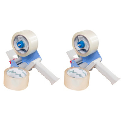 2 Pack Of Moving Tape Dispenser Gun Including Tape (04366x2)