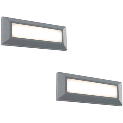 2 PACK Outdoor IP65 Pathway Guide Light - Direct 3W Warm White LED ...