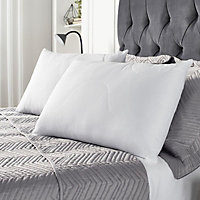 2 Pack Pillows Waffle Embossed Hotel Quality Filled Plump
