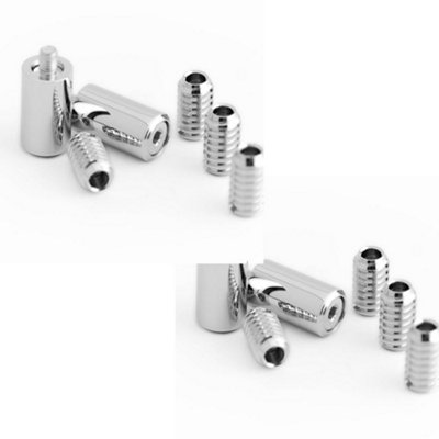 2 PACK Polished Chrome Locking Sash Stop for Secure Windows - Window Fastener