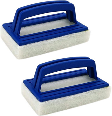 2 Pack Pool Wall and Water Line Cleaning Brushes Soft Bristle with ...