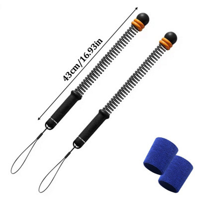 2 Pack Portable Spring Arm & Forearm Strengtheners with Wristbands