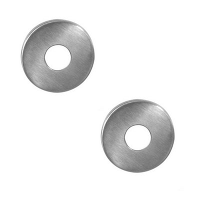 2 PACK Premium 22mm Satin Stainless Steel Concealed Roses for Pull Handle - Door Handle