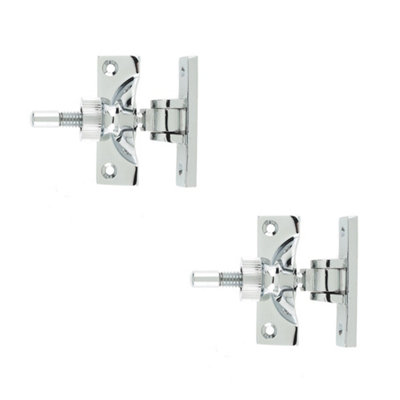 2 PACK Premium 55mm Polished Chrome Fasteners for Modern Interiors - Window Fastener
