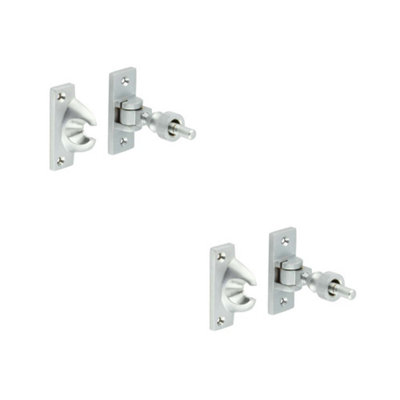 2 PACK Premium 55mm Satin Chrome Fasteners for Durable Construction - Window Fastener