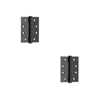 2 PACK Premium Grade 13 Stainless Steel Polymer Bearing Hinge - 3 Knuckle Black Finish - 30/60 Fire Door Hinge