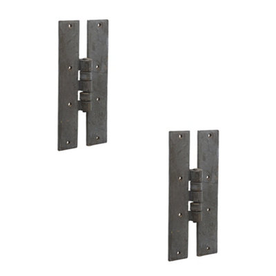 2 PACK Premium H-Hinge 66x155mm in Beeswax Finish for Durability and Style - Traditional Gate Door - Door Hinges