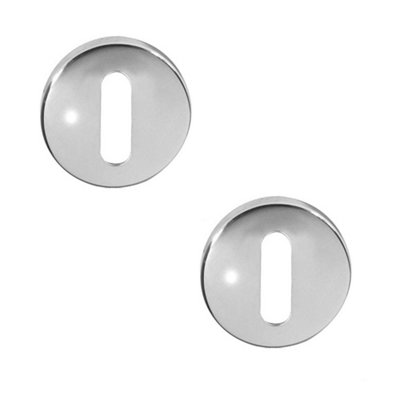 2 PACK Premium Stainless Steel Keyway Escutcheons - Grade 304, 52x5mm, Satin Finish - Key Hole Cover