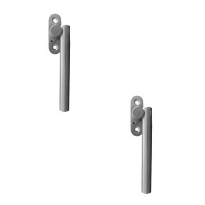 2 PACK Premium Stainless Steel Locking Espagnolette Window Fasteners 120mm - Satin Finish