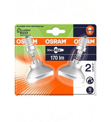 2 Pack R50 Traditional 30W (40W Eqv) Halogen, Dimmable, Reflector ...